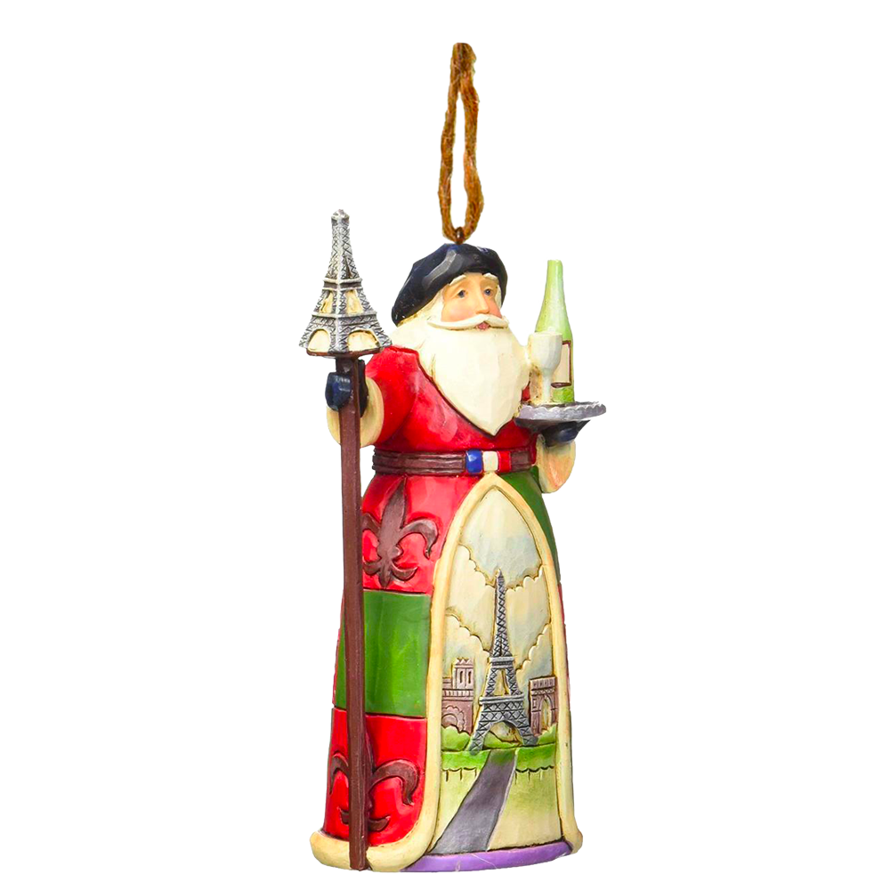 French Santa Ornament