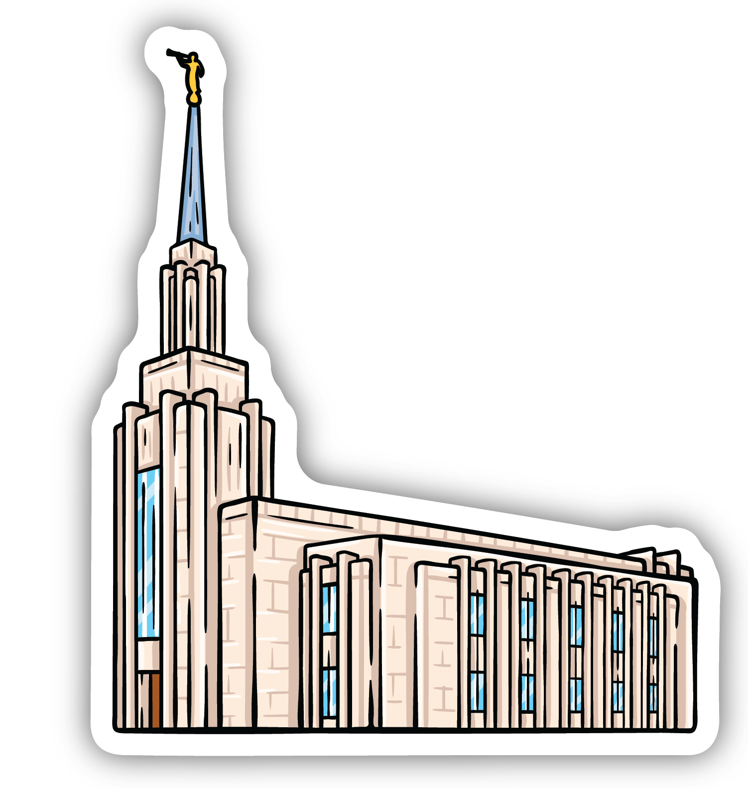 Sticker Twin Falls Temple, , large image number 0