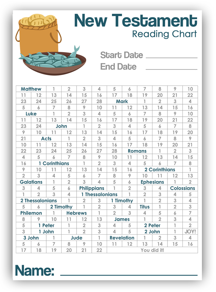 New Testament Reading Chart, , large image number 0