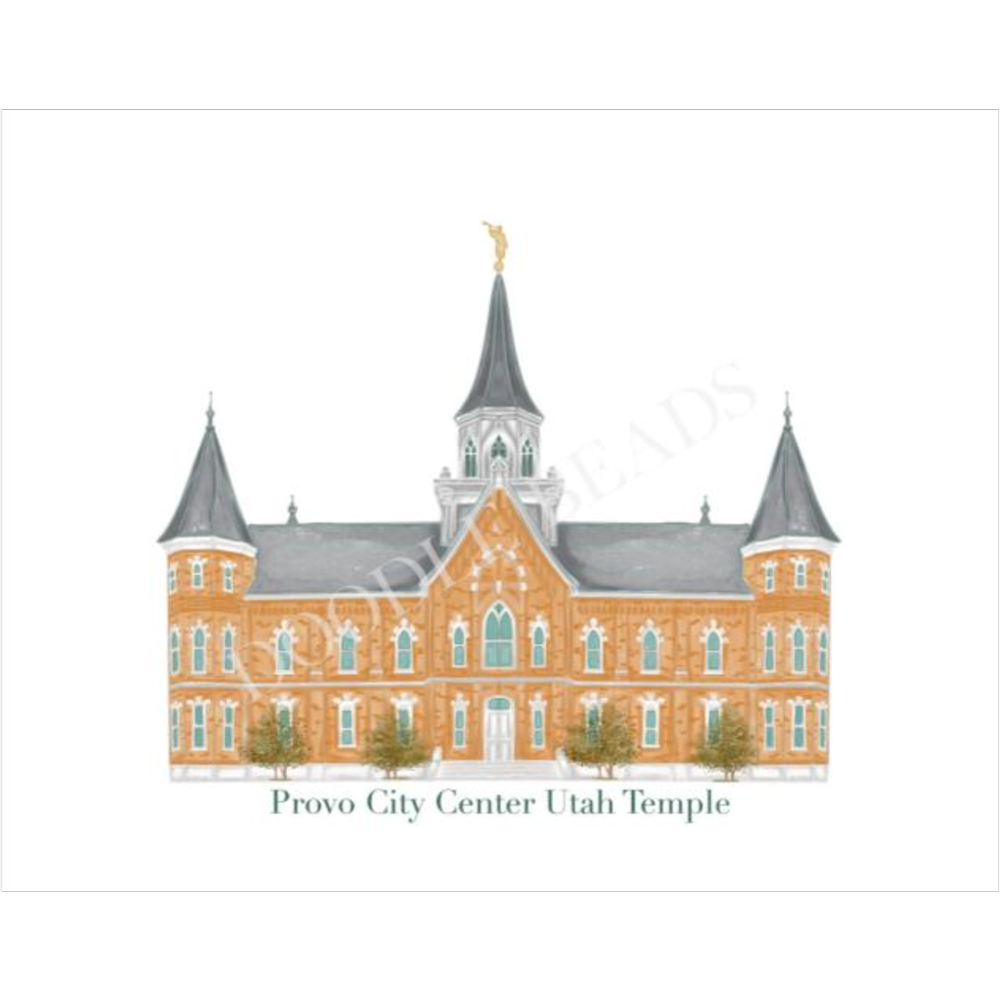 8X10 Provo City Center Temple - Print, , large image number 0
