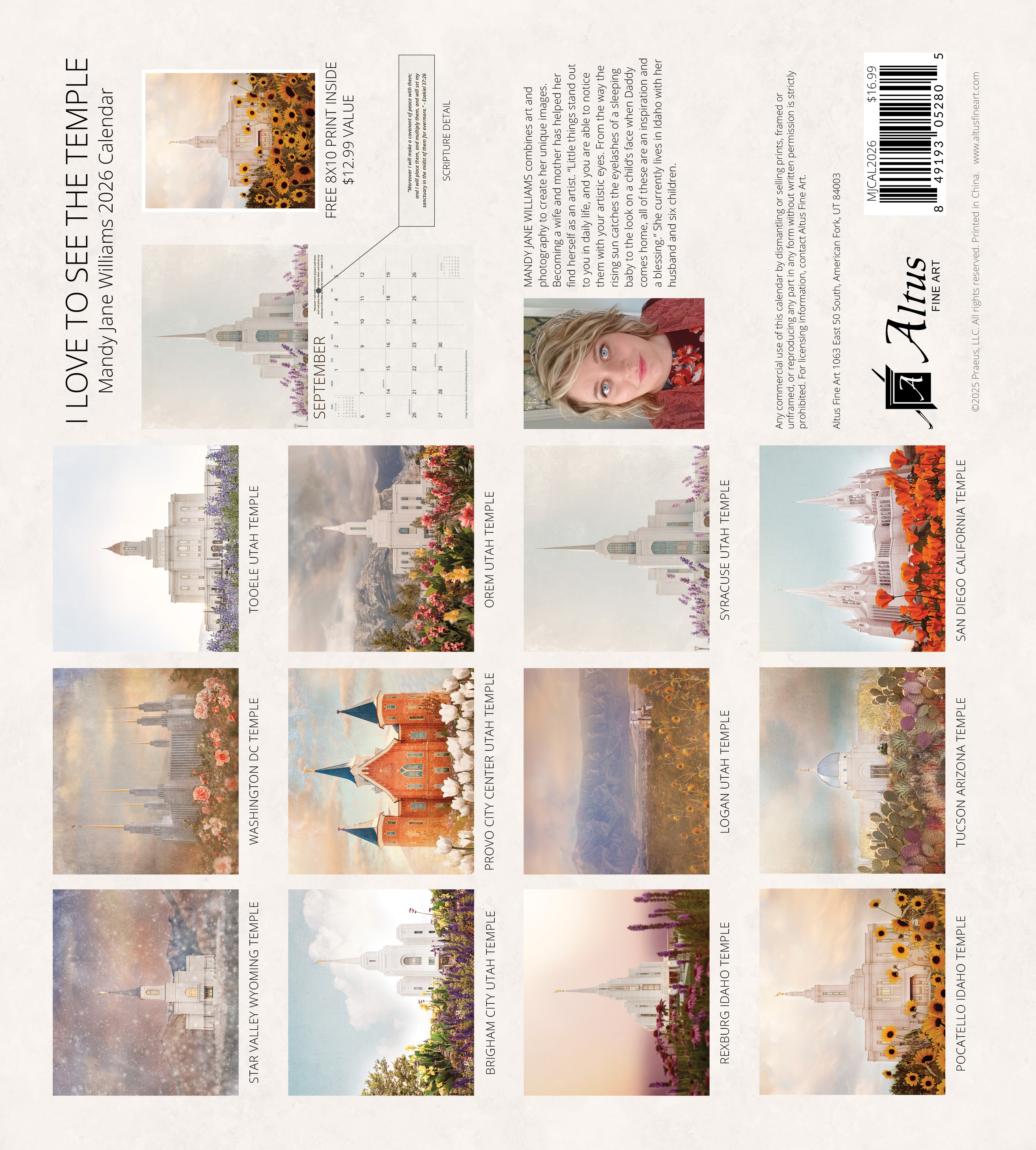 2026 I Love to See the Temple Calendar, , large image number 6