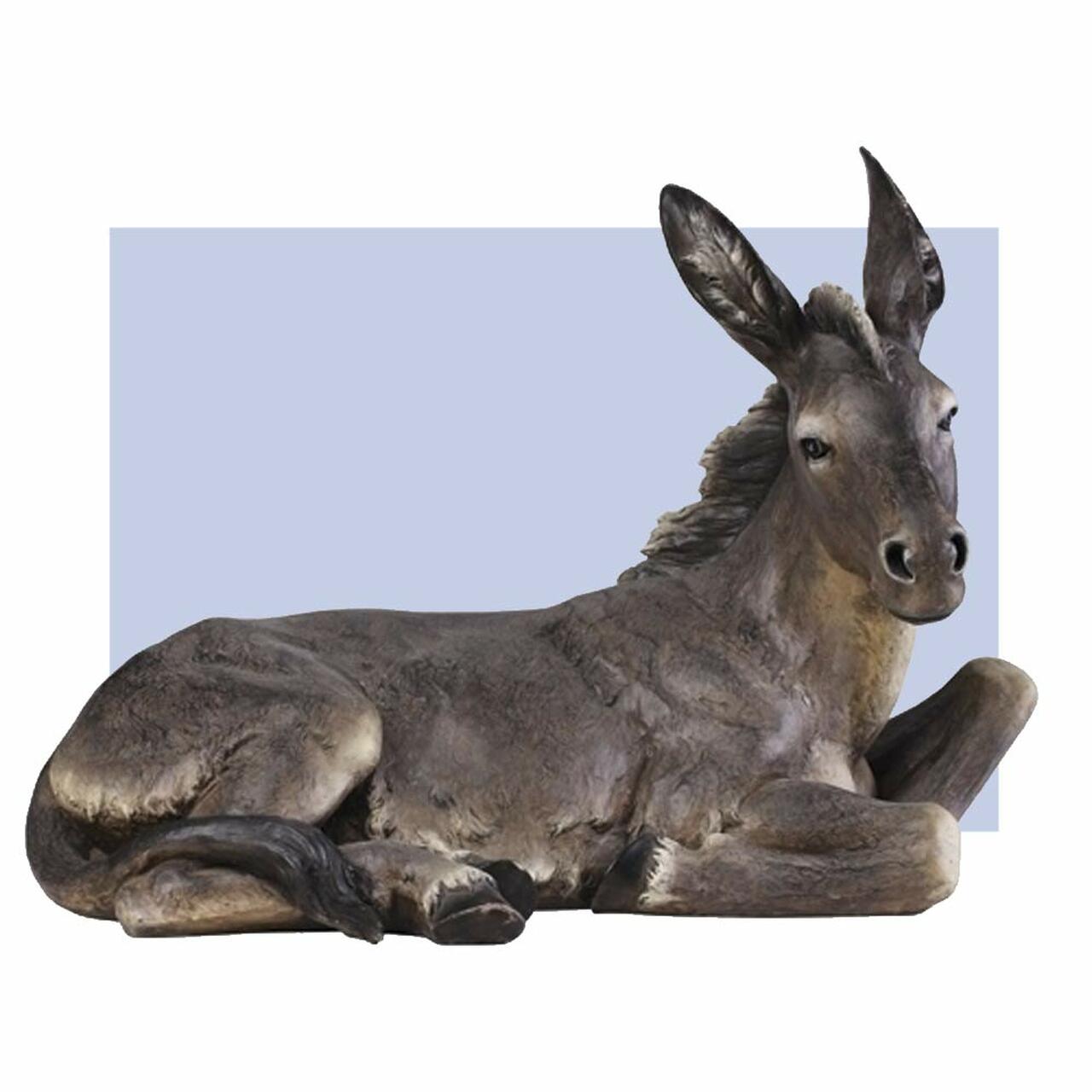 Large Stone Resin Nativity Donkey, , large image number 0