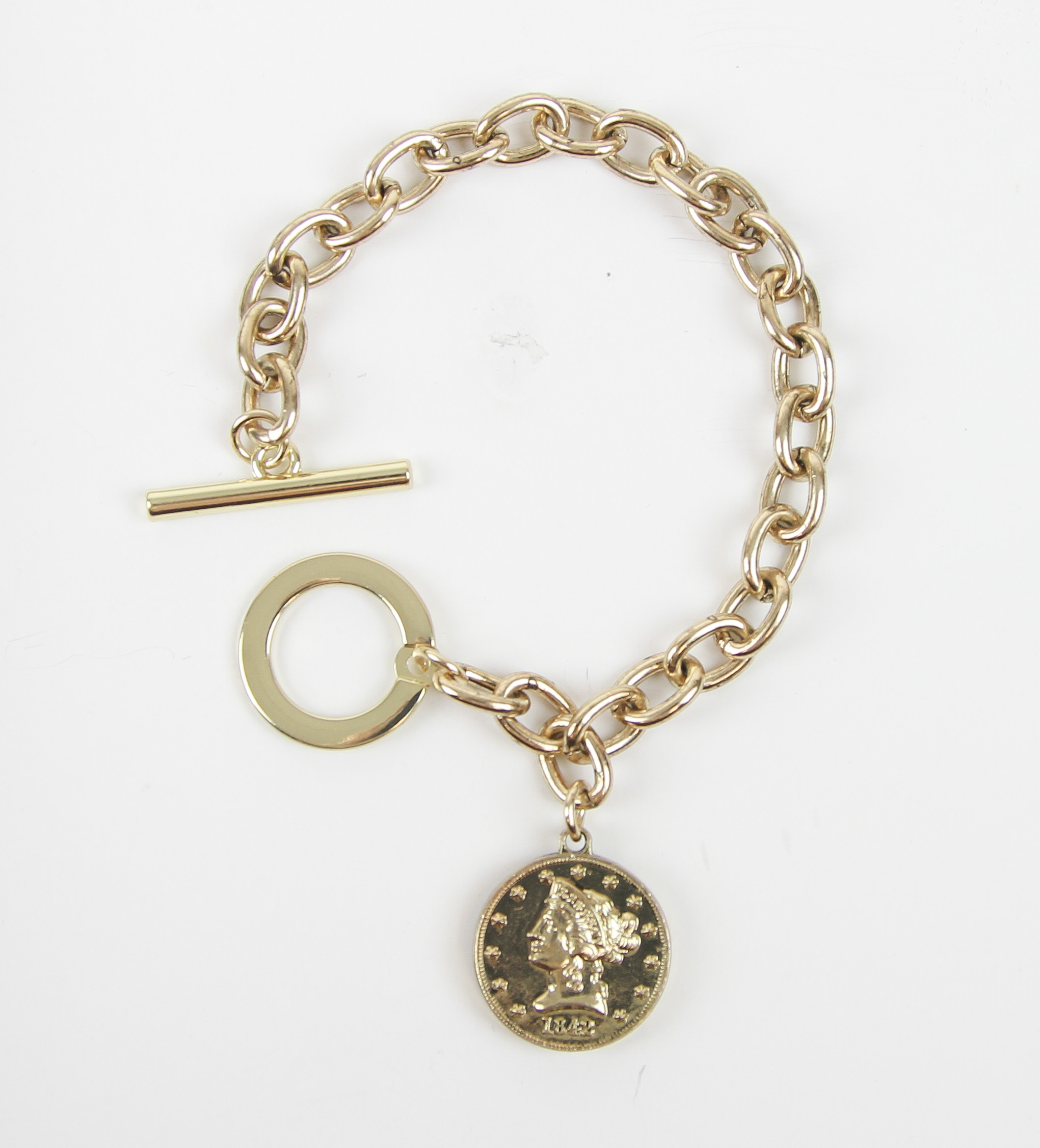 Emma's Coin Oval Loop Bracelet, , large image number 2