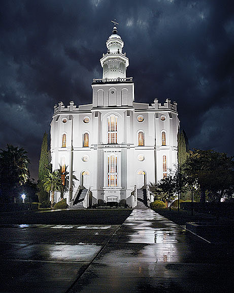 St. George Temple: Rain and Light (5x7 Print), , large image number 0