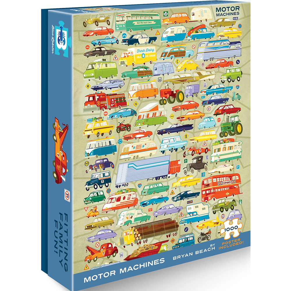 Motor Machines Puzzle (1000 Pieces), , large image number 0