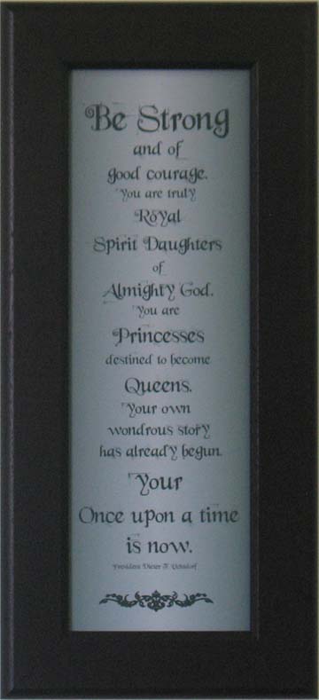 Be Strong (10x23 Framed Art), , large