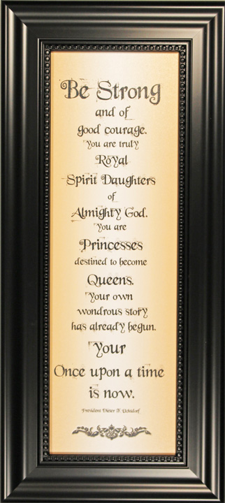 Be Strong (10x23 Framed Art)