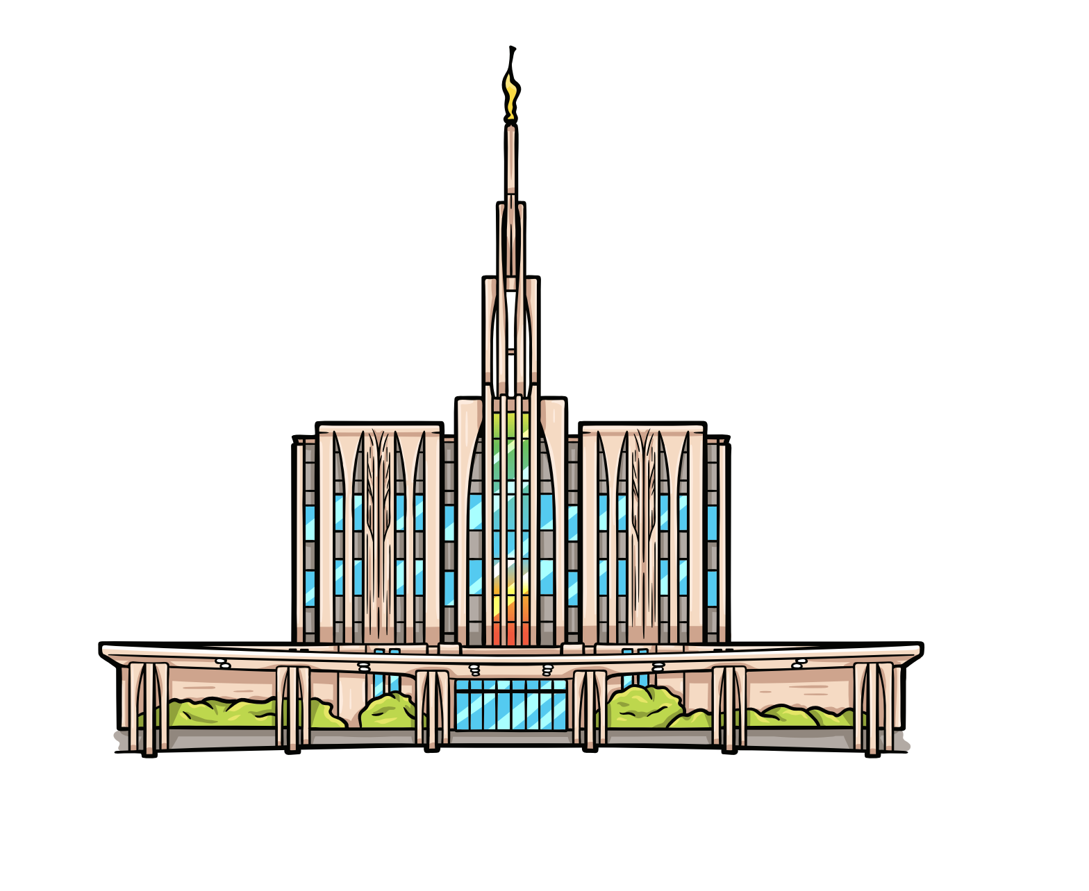 Sticker Seattle Temple, , large image number 0