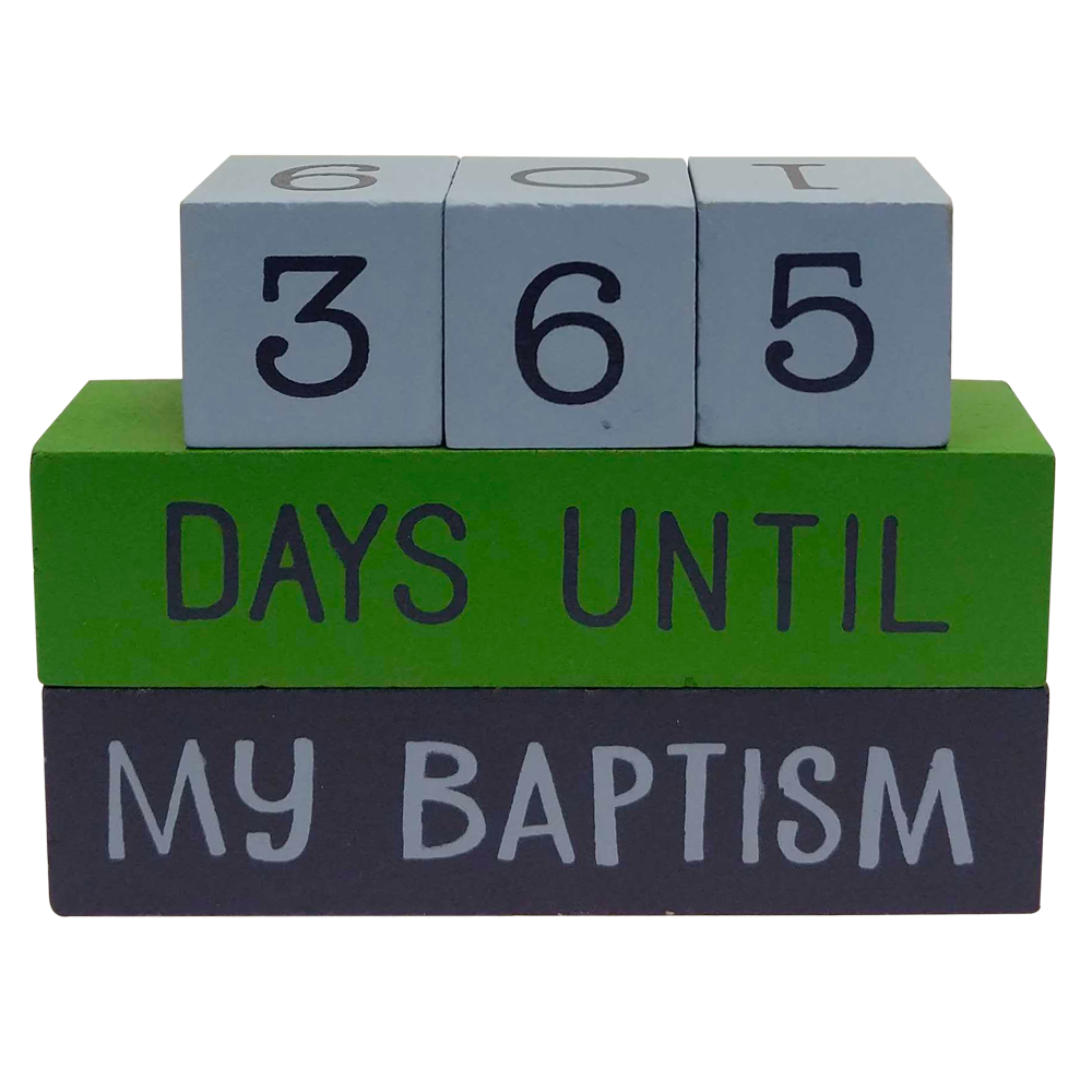 Baptism Countdown Block Set