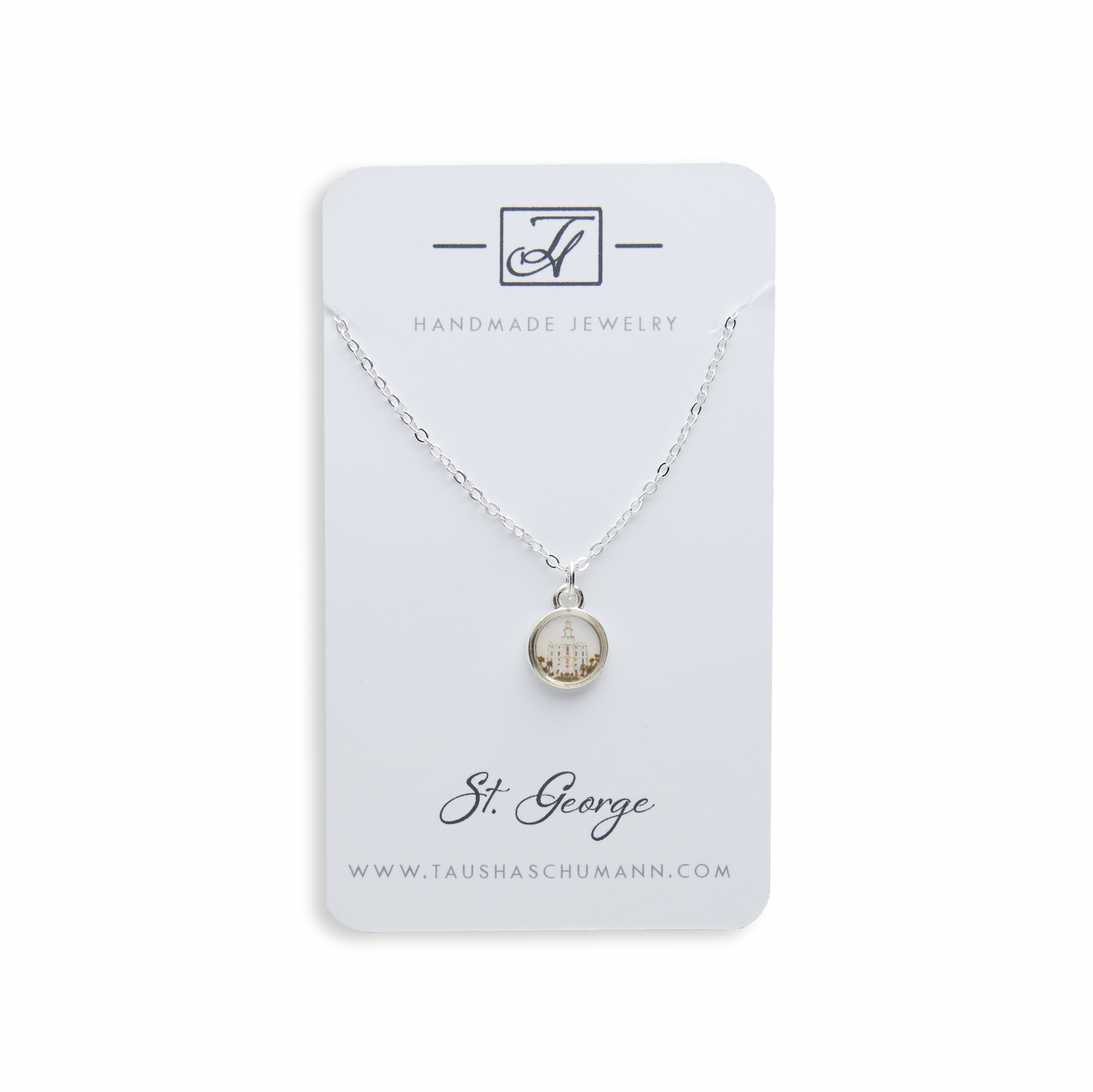 St. George Utah Temple Necklace, , large image number 0