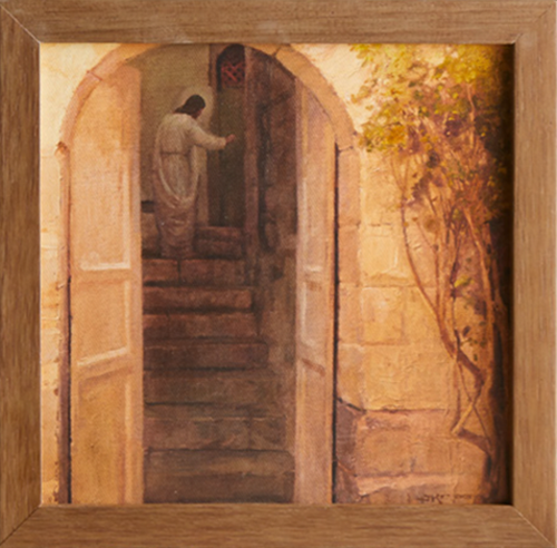 I Stand at the Door and Knock (9x9 Framed Art), , large image number 0