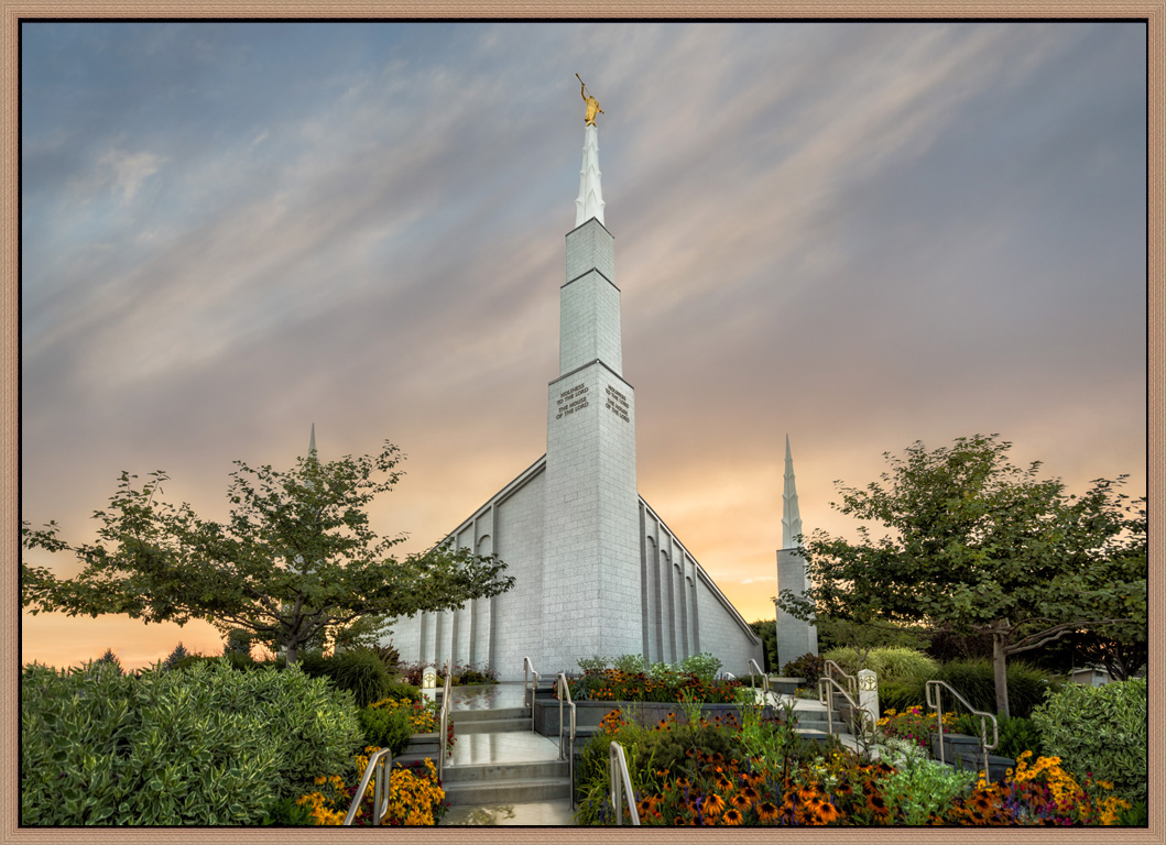 Covenant Path Temple: Boise Temple (30x41 Framed Canvas Giclee), , large image number 0
