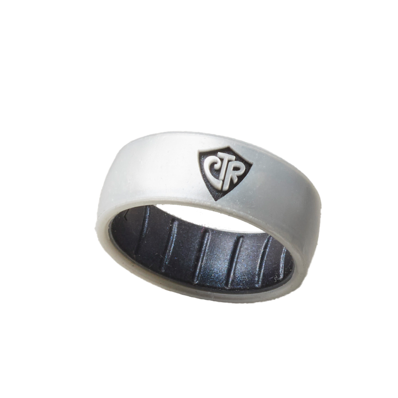 Silicone Shield Two Tone Pearl and Black Pearl CTR Ring