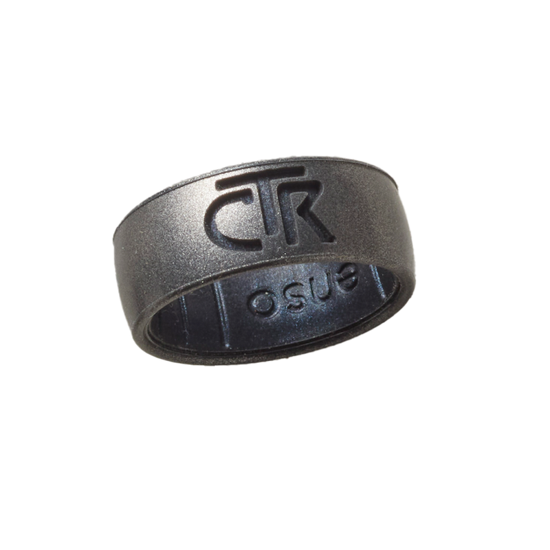 CTR Two Tone Platinum/Black Pearl Ring Size 7, , large image number 3
