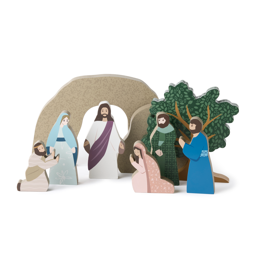 He Is Risen Easter Creche Set, , large image number 0