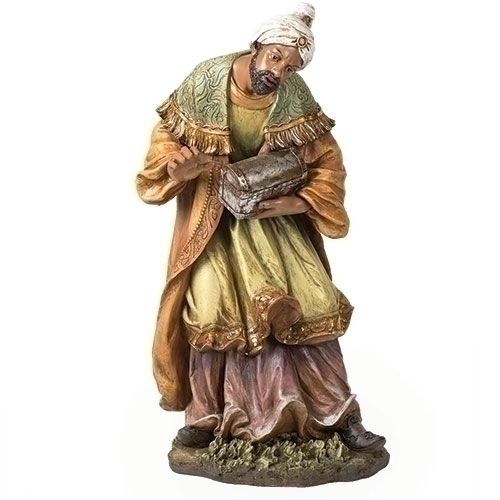 Large Stone Resin Nativity King Balthazar, , large image number 0