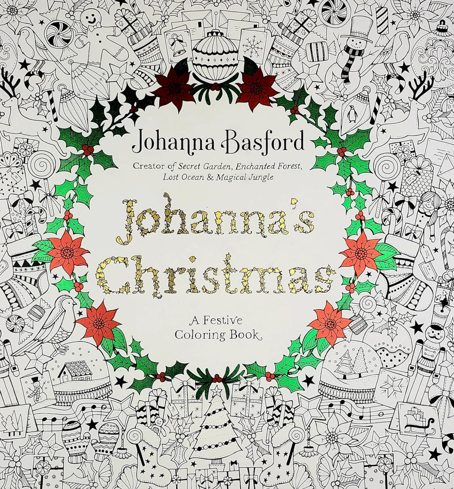 Johanna's Christmas A Festive Coloring Book for Adults