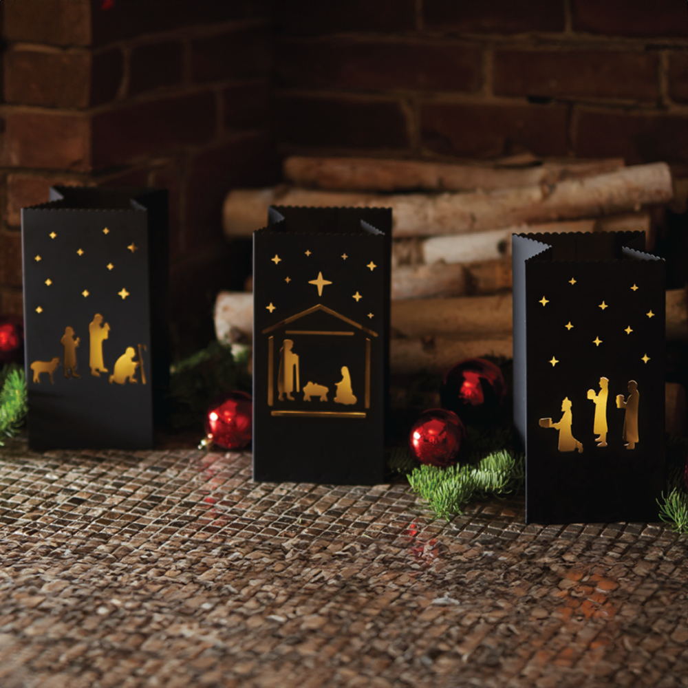 Silhouette Metal Nativity Luminaries, , large image number 3