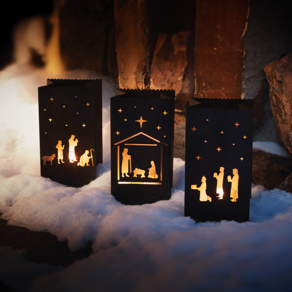 Silhouette Metal Nativity Luminaries, , large image number 4