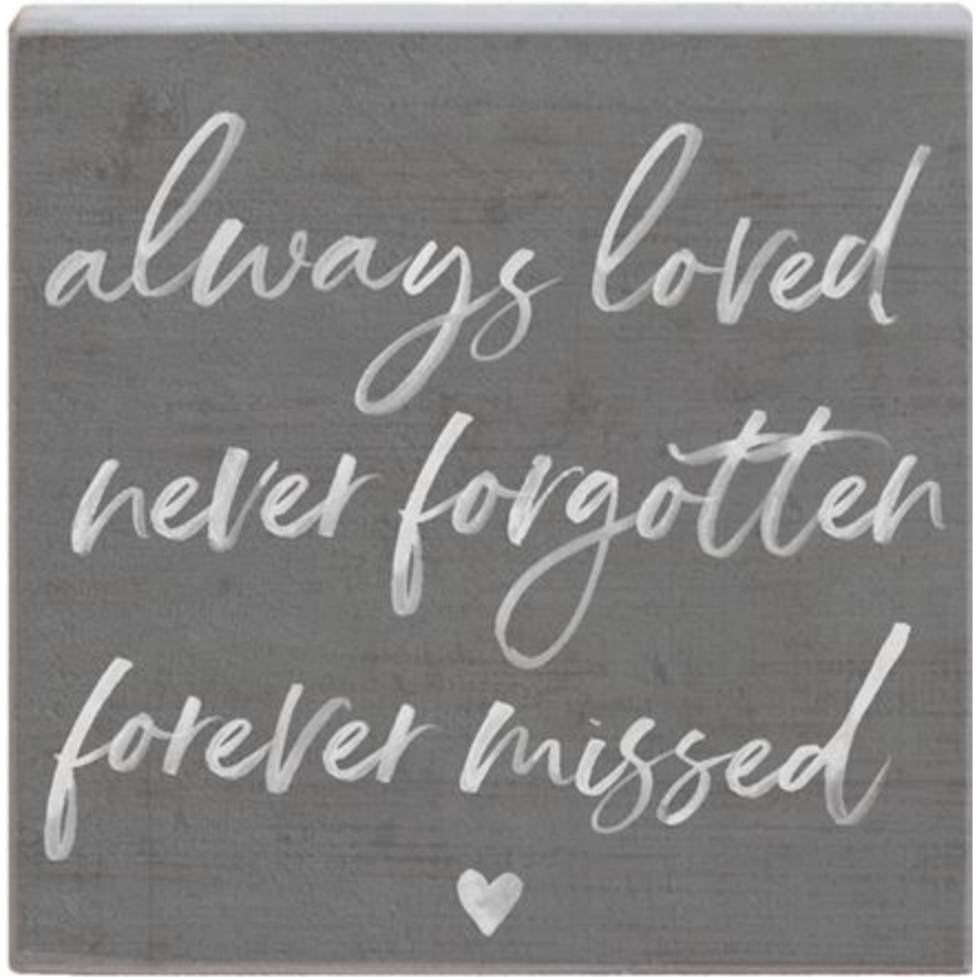 Always Loved (5x5 Plaque)