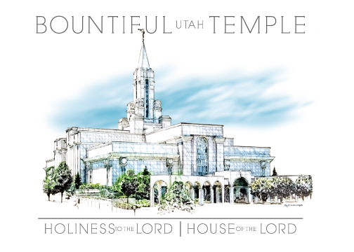 Bountiful Temple Watercolor Print, , large image number 0