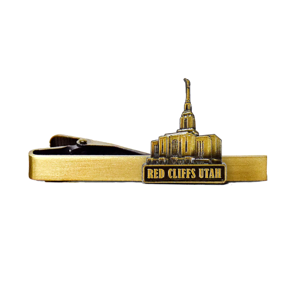 Red Cliffs Temple Silver Tie Bar, , large image number 1