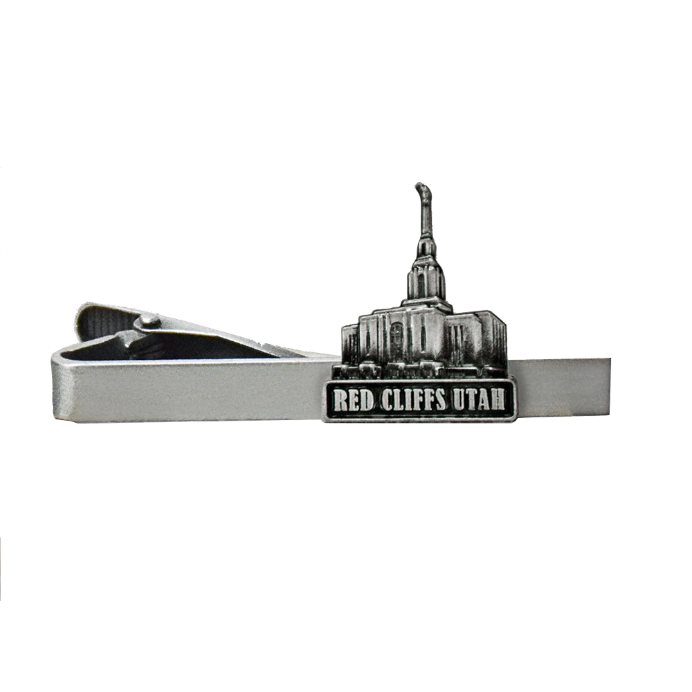 Red Cliffs Temple Silver Tie Bar, , large image number 0
