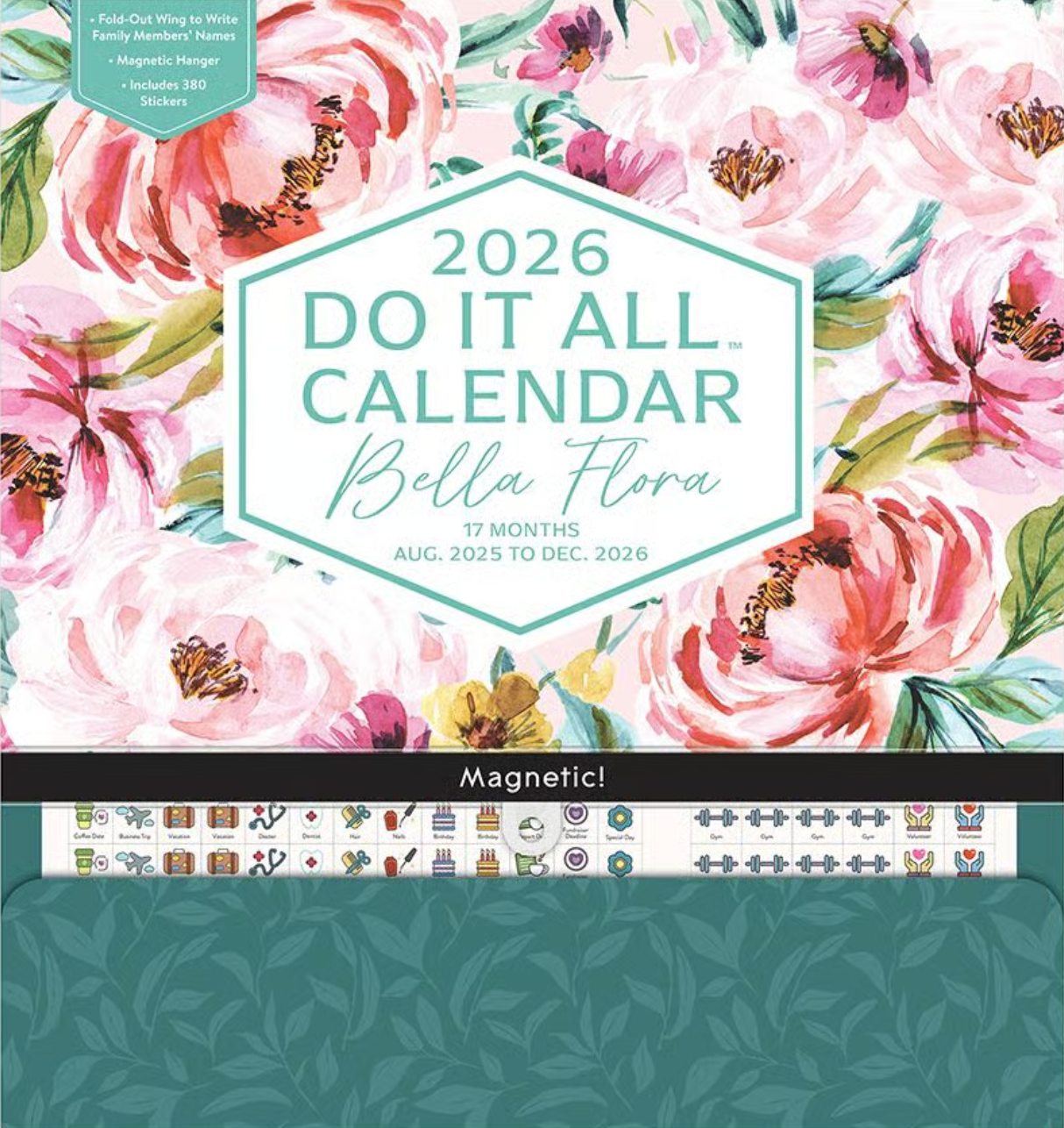 2026 Bella Flora Do It All Wall Calendar