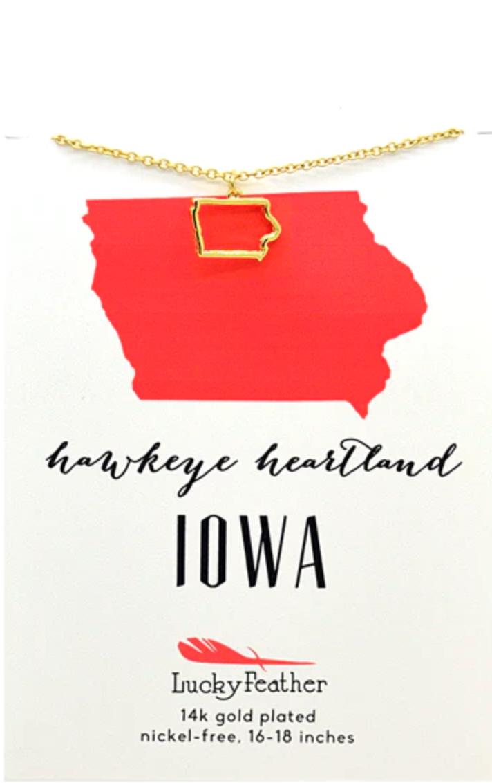 Iowa State Necklace, , large image number 0