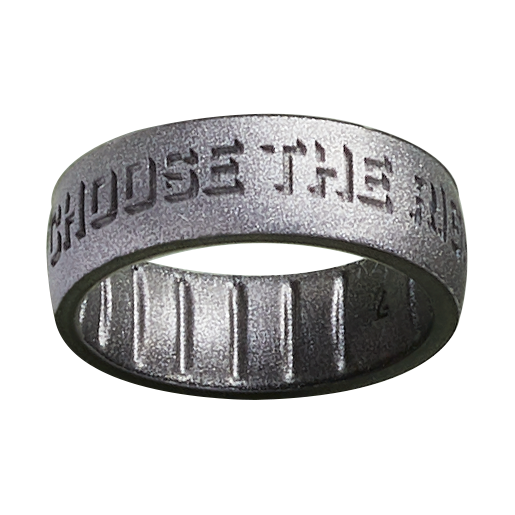 Silicone Classic Platinum CTR Ring, , large image number 2