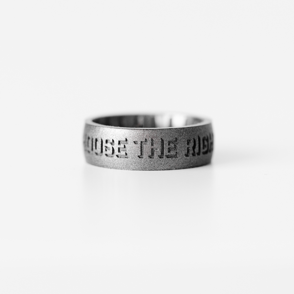 Silicone Classic Platinum CTR Ring, , large image number 3