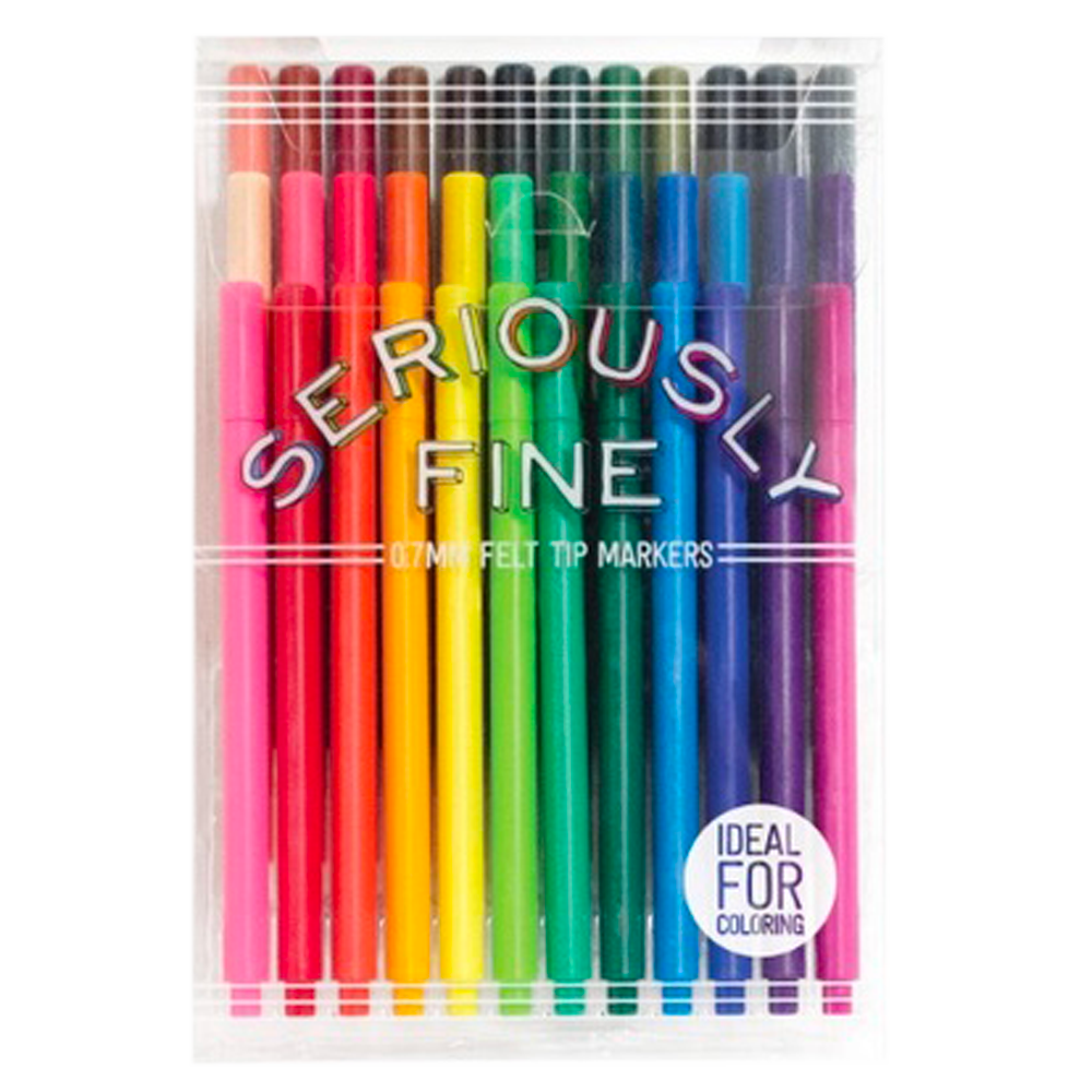 Seriously Fine Felt Tip Markers, , large image number 0