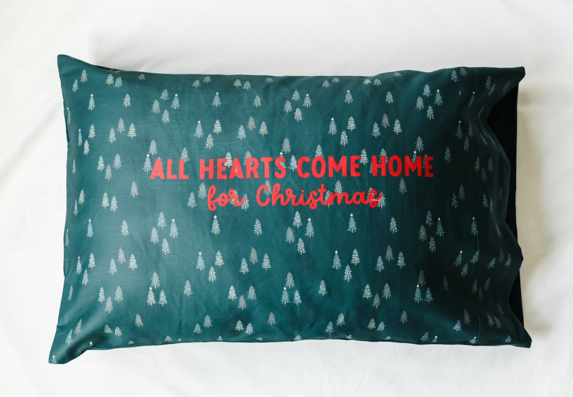All Hearts Come Home for Christmas Pillowcase, , large image number 0