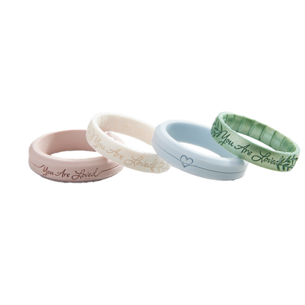 You Are Loved Laurel Leaf Pearl Ring Size 9, , large