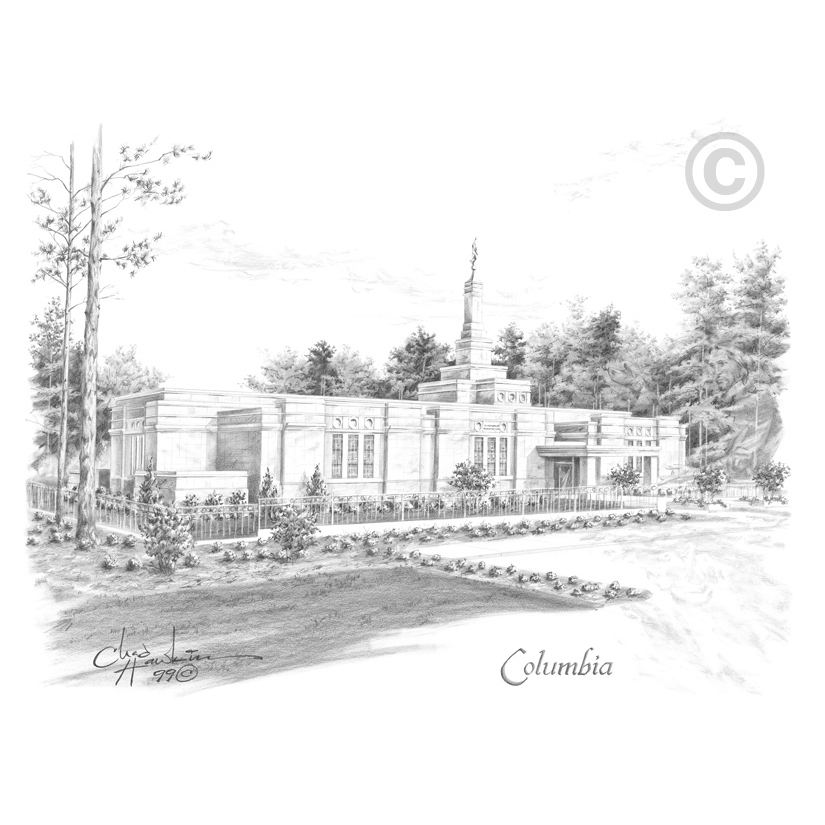 Columbia South Carolina Temple Print, , large image number 0