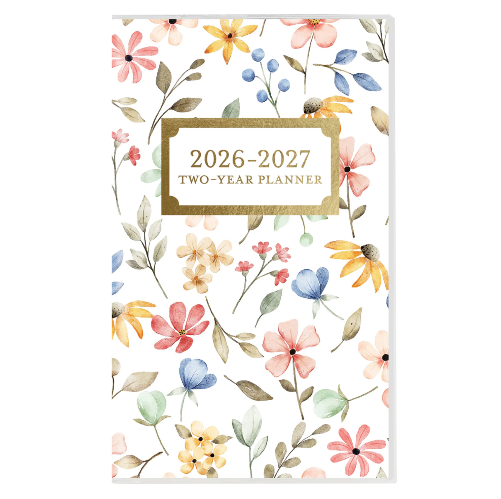 2026 Happy Floral 2 Year Pocket Planner