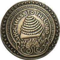Salt Lake Temple Tac Pin-Antique Gold, , large image number 1