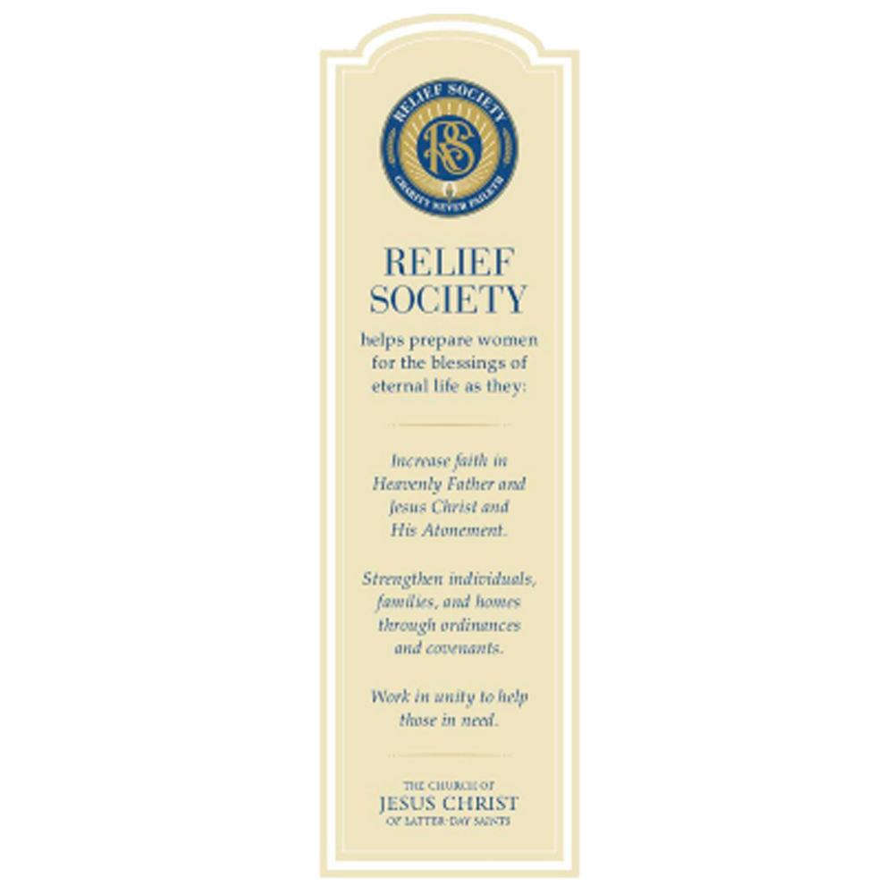 Relief Society Bookmark
