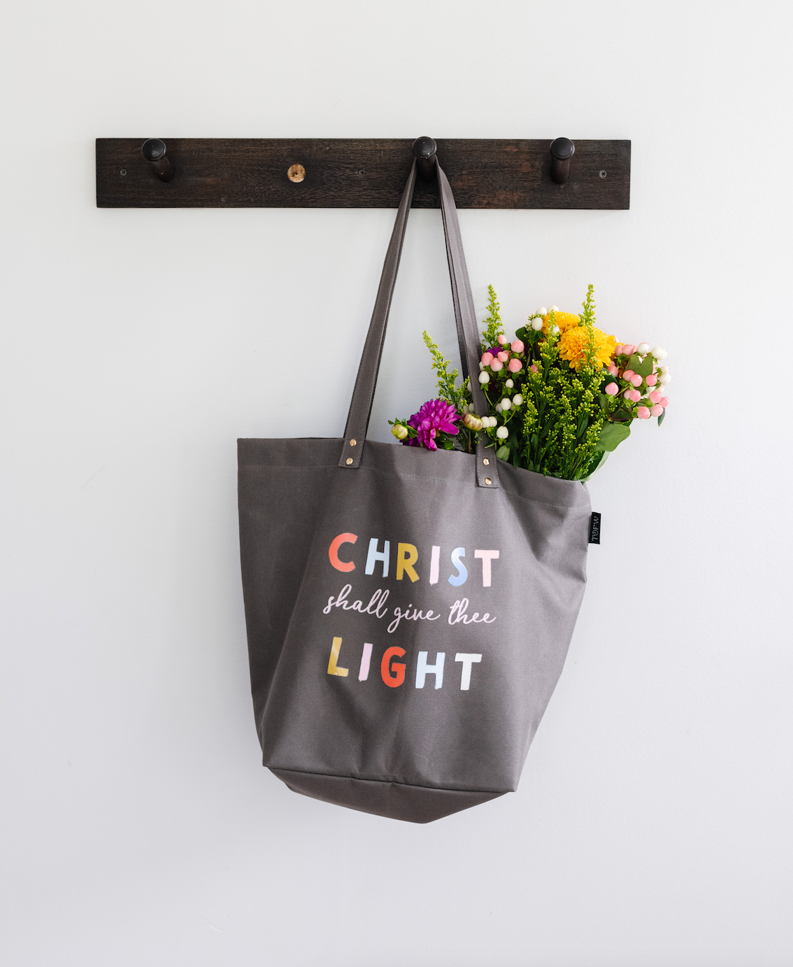 TOFW Christ Shall Give Thee Light Tote Bag, , large image number 1