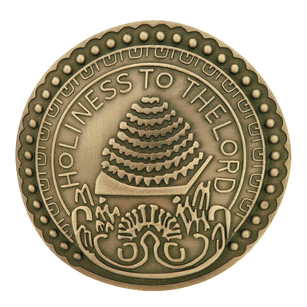 Salt Lake Temple Tac Pin-Antique Gold, , large image number 0