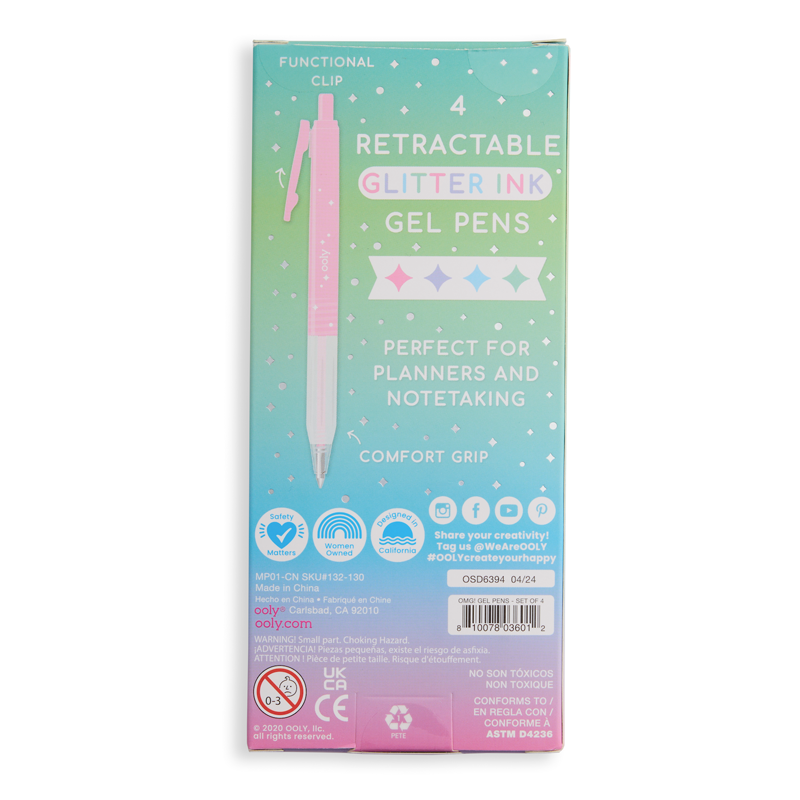 Oh My Glitter! Retractable Gel Pens, , large image number 3