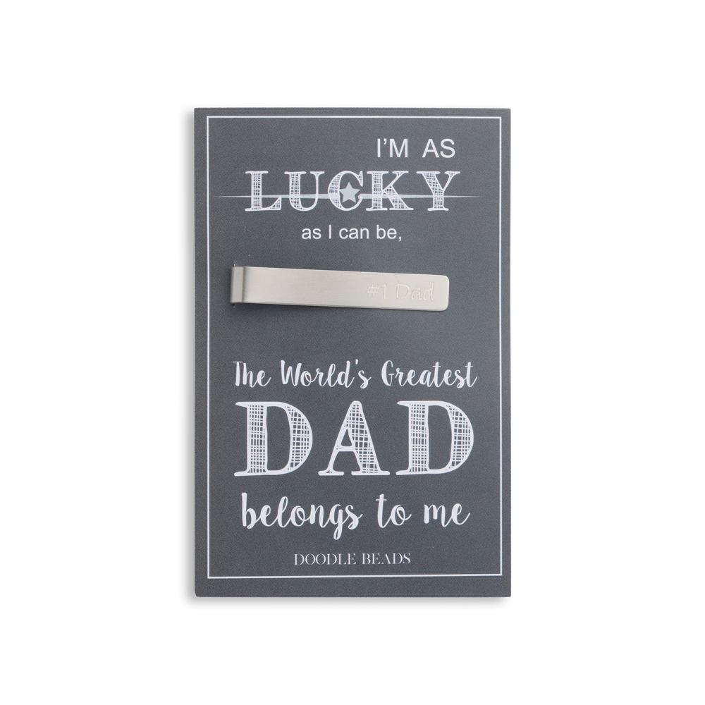 #1 Dad Tie Bar, , large image number 0