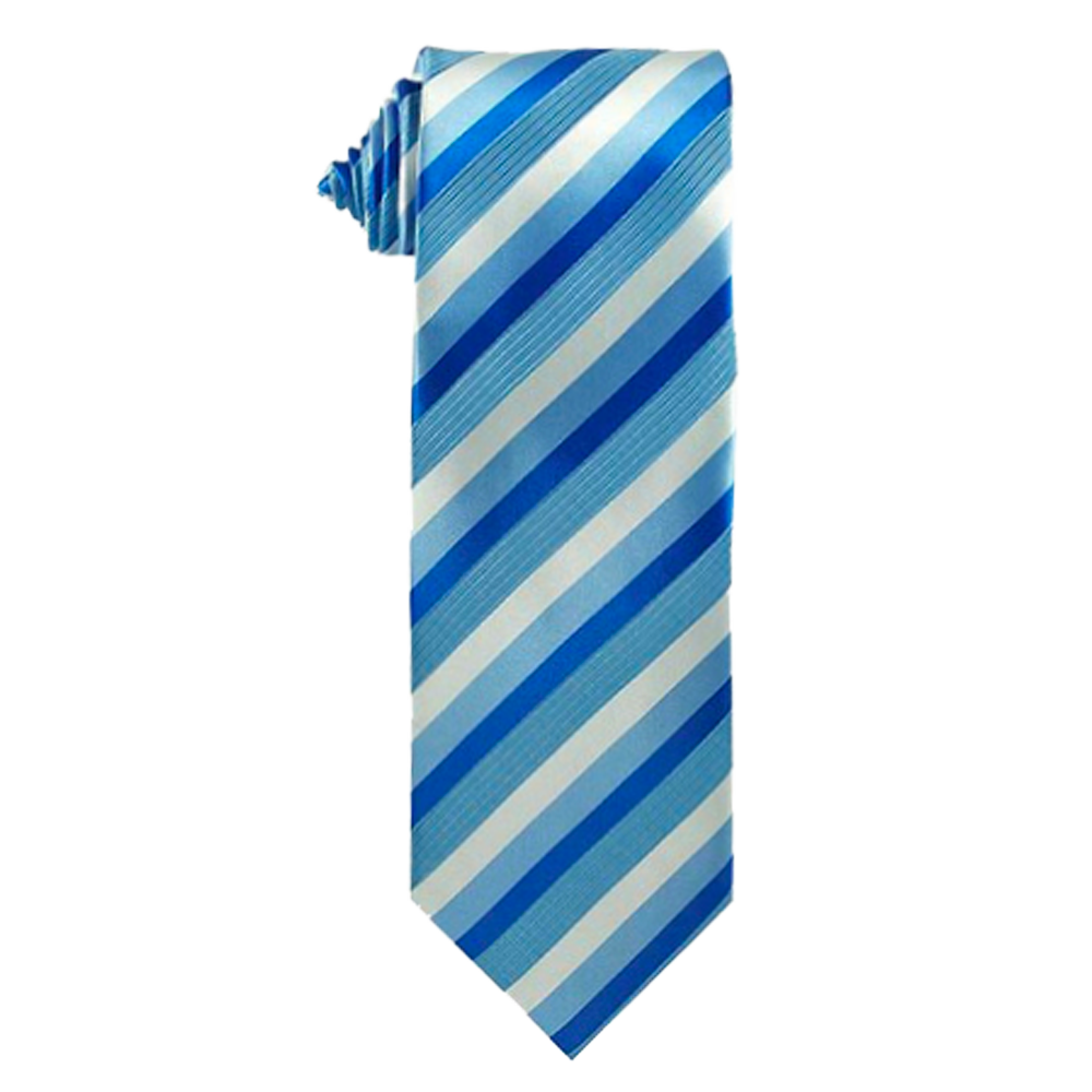 Youth Blue/Blue Stripe Necktie, , large image number 0