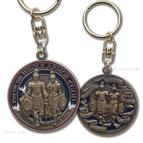 Armor of God Swivel Keyring, , large