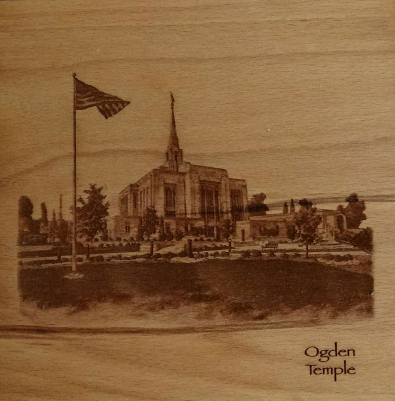 Ogden Temple (6x6 Plaque), , large image number 0