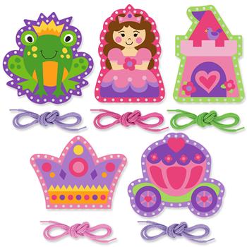 Princess Learn and Lace Lacing Cards, , large image number 1