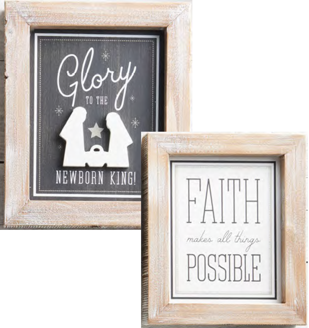 Glory, Faith Possible (10x12 Reversible Plaque)