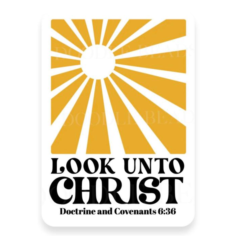 Look unto Christ 2025 Youth Theme Sun Sticker, , large image number 0