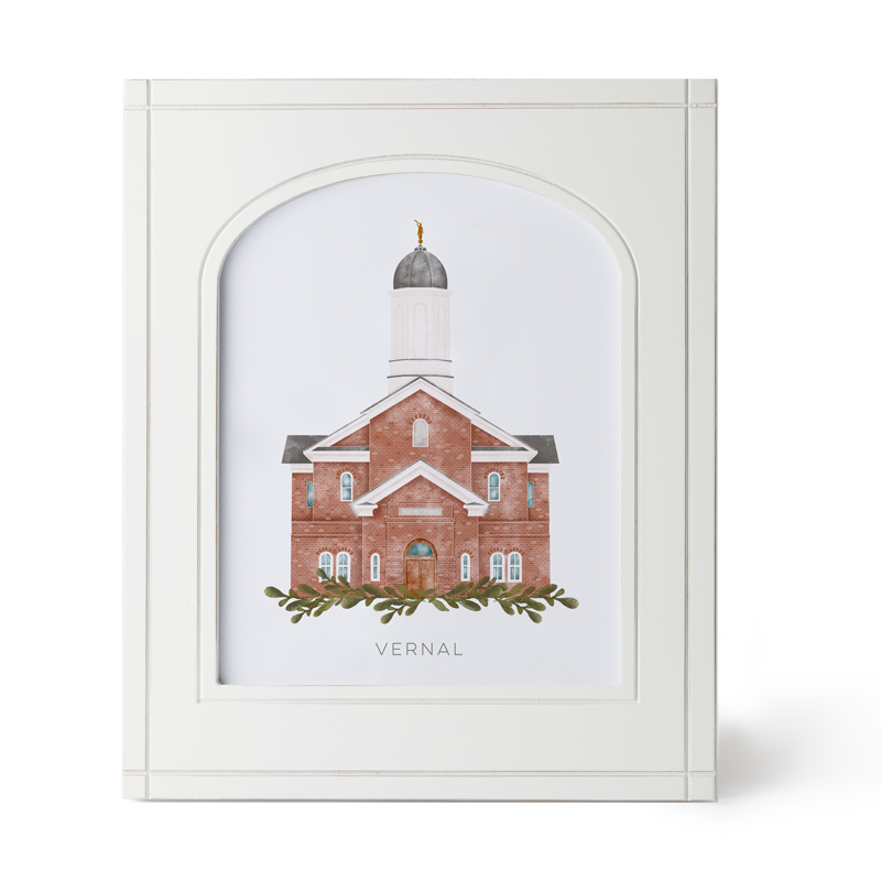 Vernal Utah Temple (11x13 Framed Art)