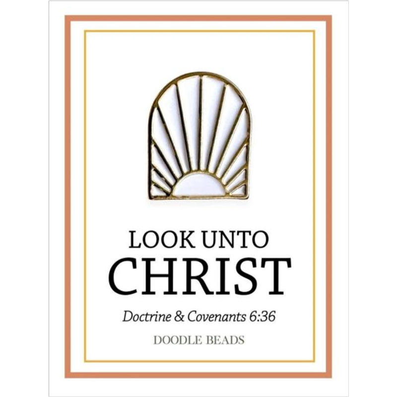 Look unto Christ 2025 Youth Theme Sunburst Pin